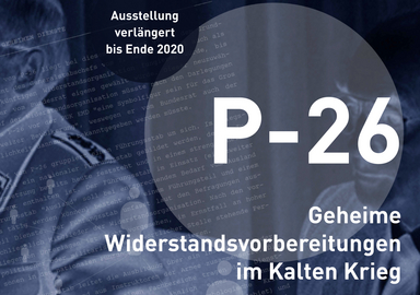 Sonderausstellung P-26 Flyer-Sujet mit Verlängerungshinweis