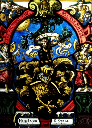 Wappenscheibe Hans Jakob vom Staal
