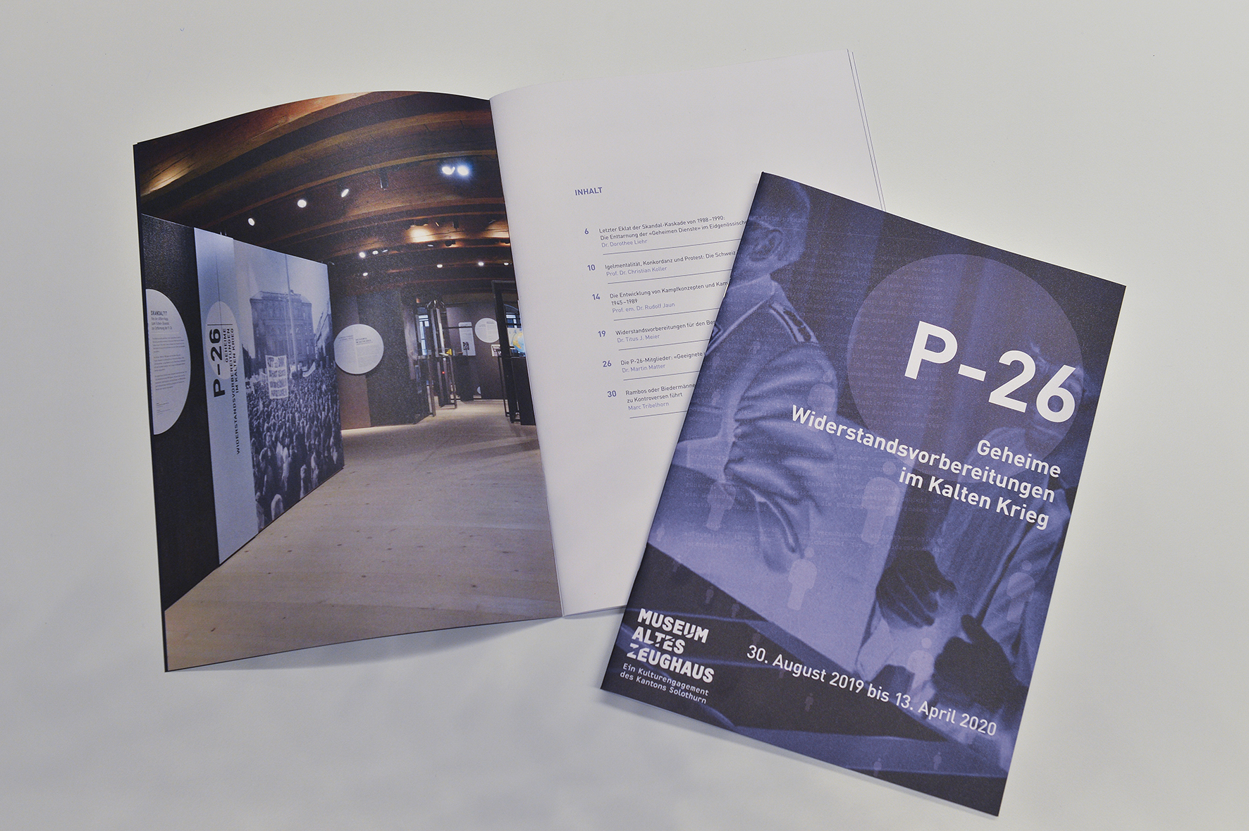 Broschüre zur Ausstellung "P-26 - Geheime Widerstandsvorbereitungen im Kalten Krieg"